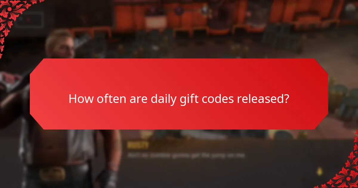 How often are daily gift codes released?